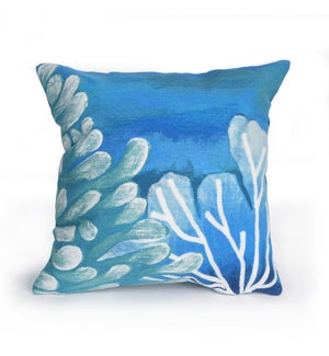 Liora Manne Visions III Reef Indoor/Outdoor Pillow Blue