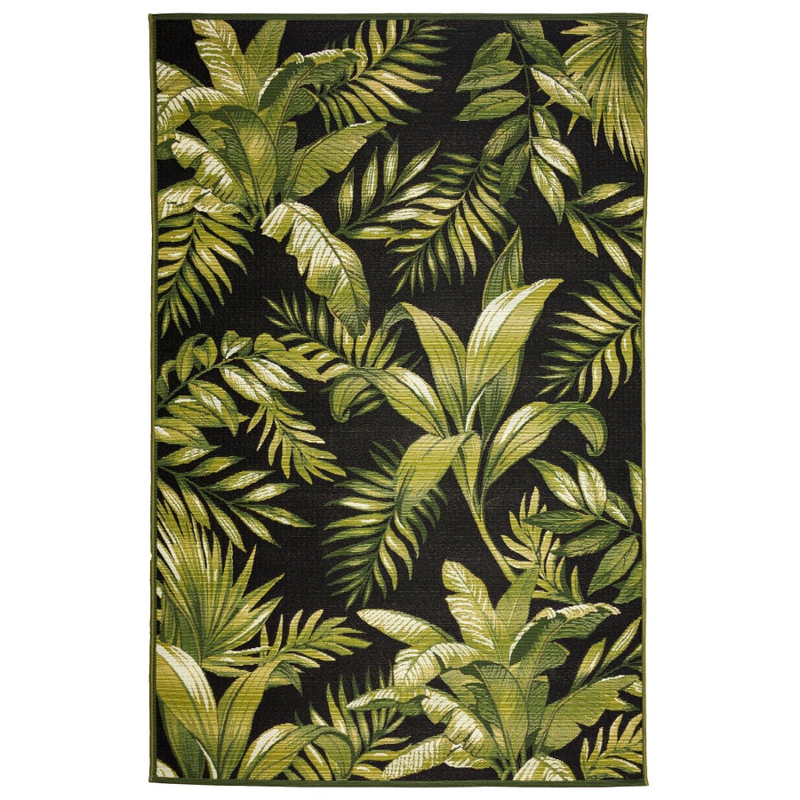 Trava Home Outdoor Rug - Reversible Modern Design, 5x8 Mango