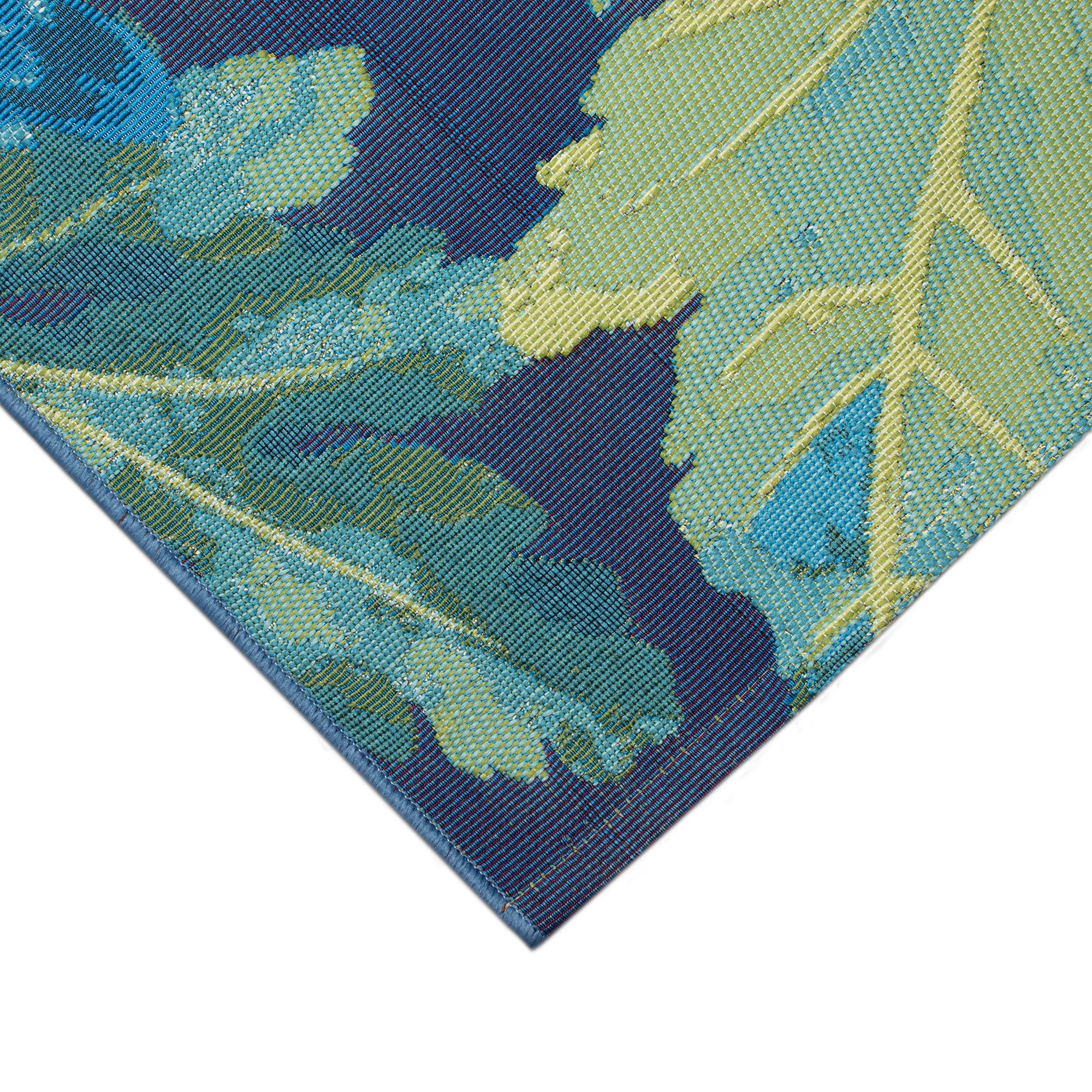Liora Manne Marina Mum Indoor/Outdoor Rug Blue - marina | Trans-Ocean