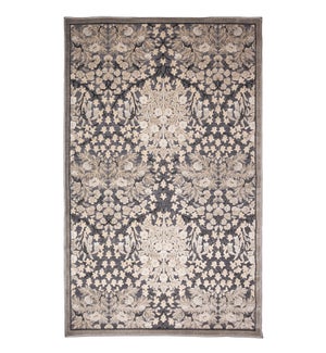 Liora Manne Canyon Flower Patch Indoor/Outdoor Rug Charcoal