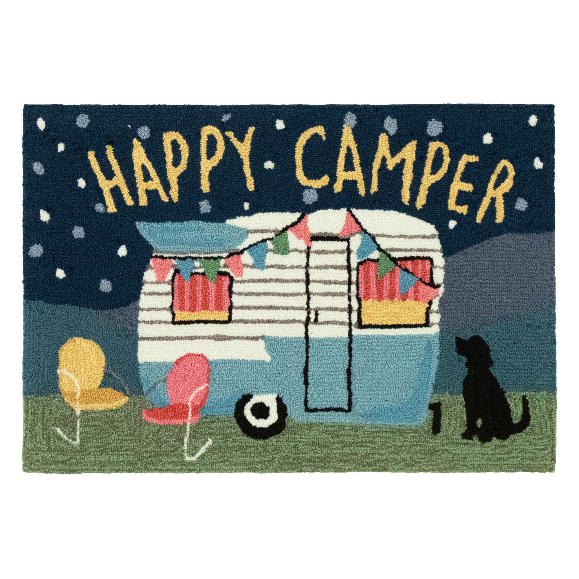 Buy: Travel Trailer Happy Campers Doormat Art Camping