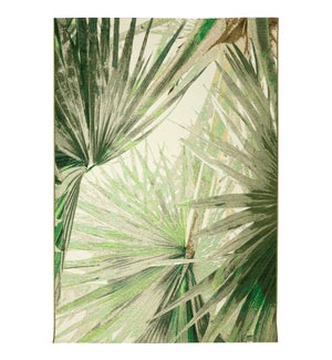 Liora Manne Marina Palm Fan Indoor/Outdoor Rug Green