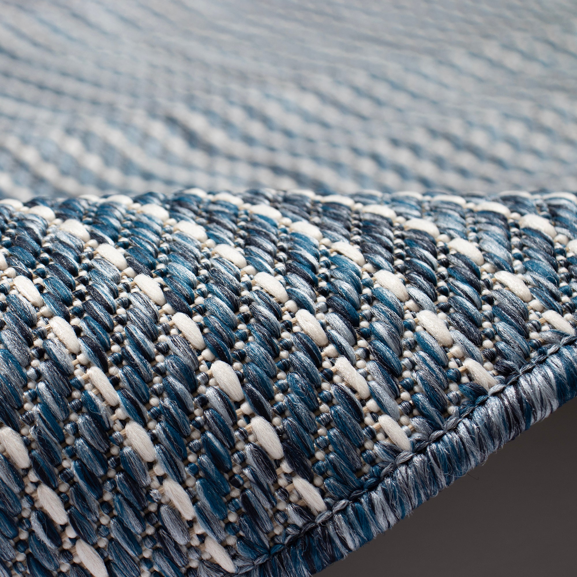 Liora Manne Carmel Texture Stripe Indoor/Outdoor Rug Navy - carmel