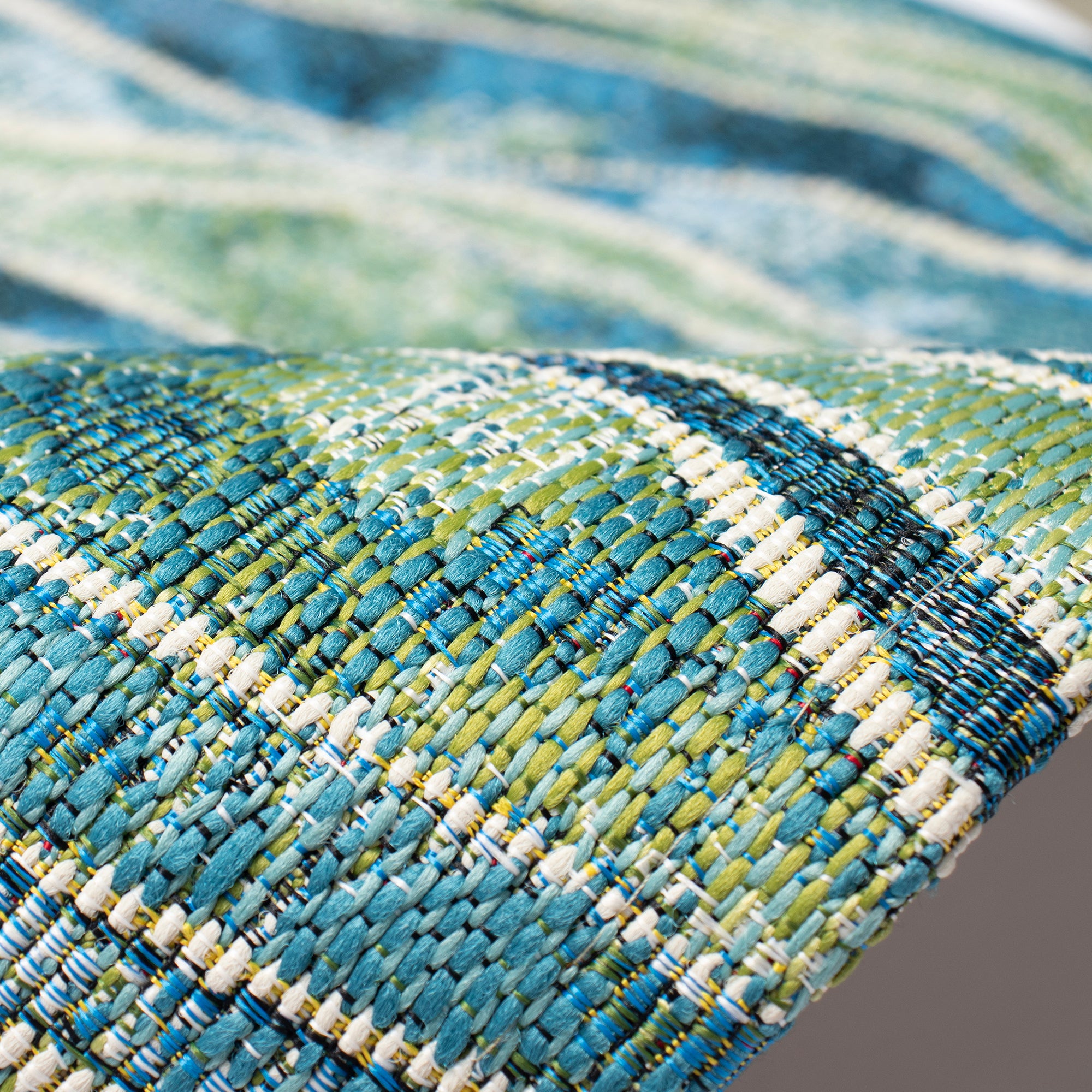 オリヴィス　orivis テラスウェーブ　ヒーリングマット Liora Manne Esencia Wave Indoor/Outdoor Mat Ocean 1'11