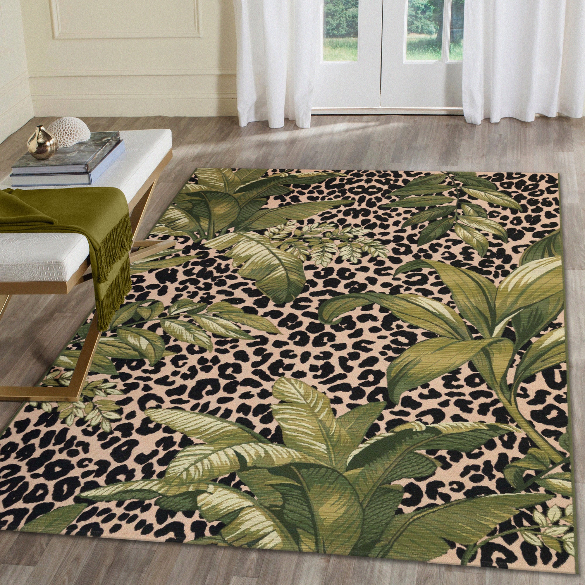 Liora Manne Marina Safari Indoor/Outdoor Rug Green - marina