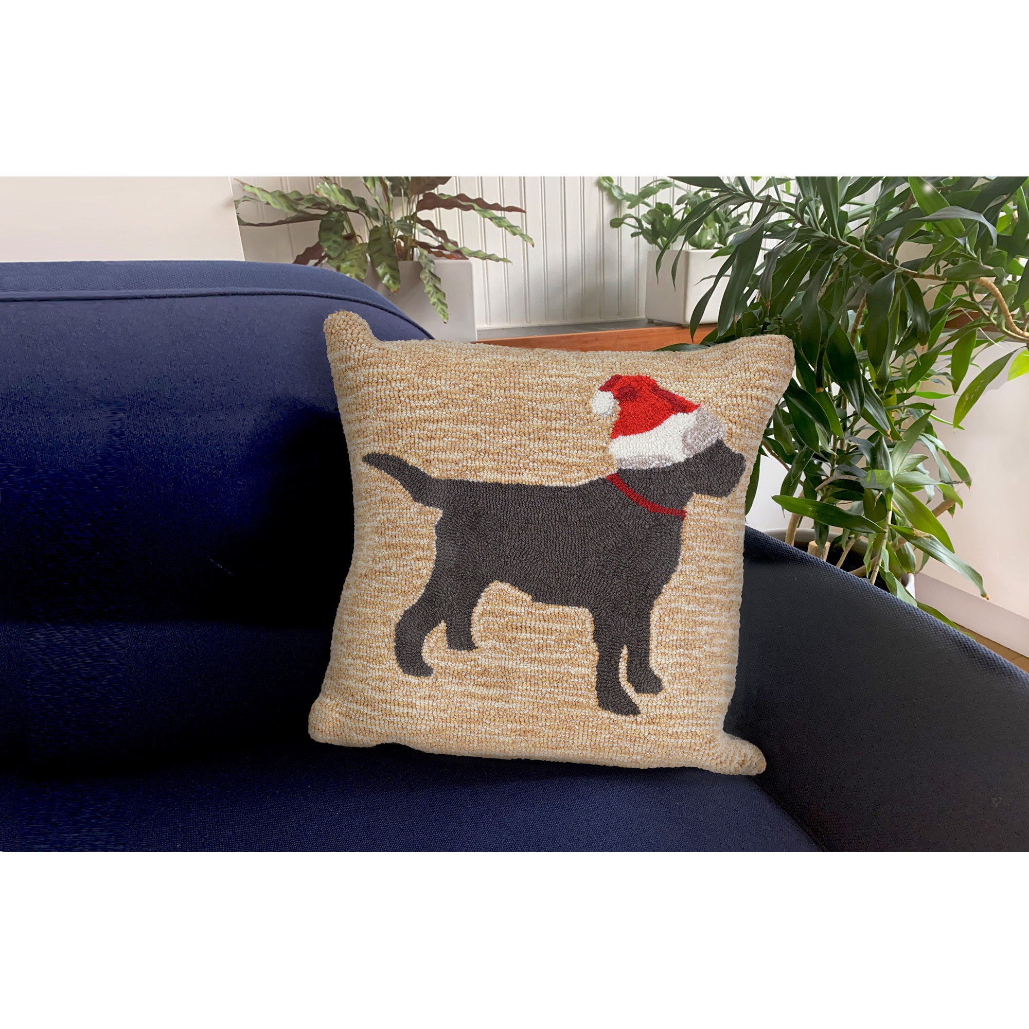 Christmas best sale dog pillow