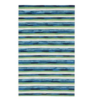 Liora Manne Visions II Painted Stripes Indoor/Outdoor Rug Cool