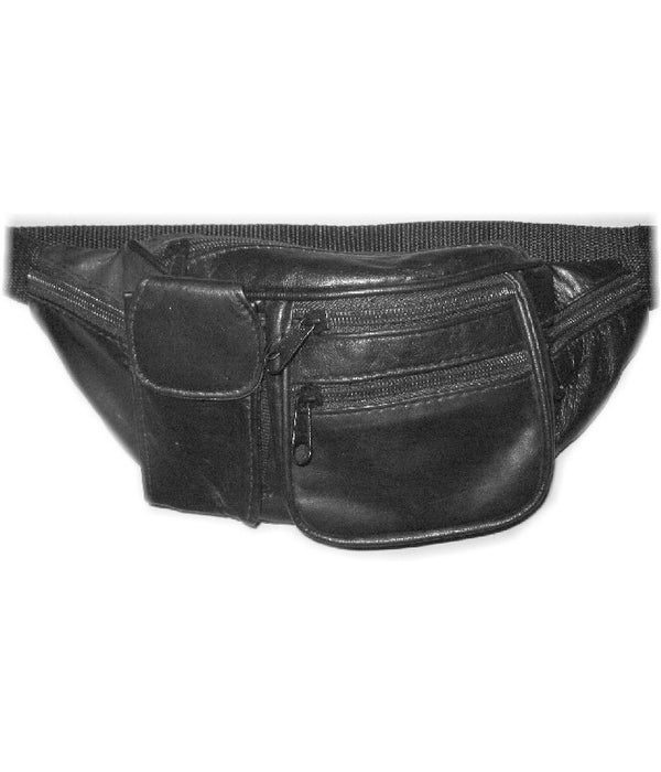 LEATHER WAIST BAG 12.5 in.