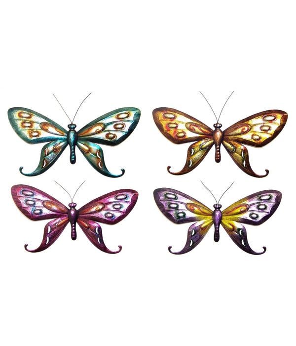 Metal Butterfly Set of 4 - 20 in. L
