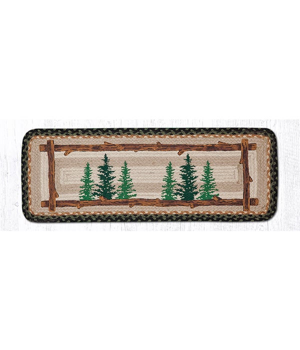 PP-116 Tall Timbers Oblong Printed Table Runner 13 in.x36 in.x0.17 in.
