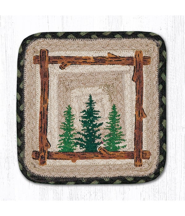 PP-116 Tall Timbers Square Printed Trivet 10 x 10 x 0.17 in.