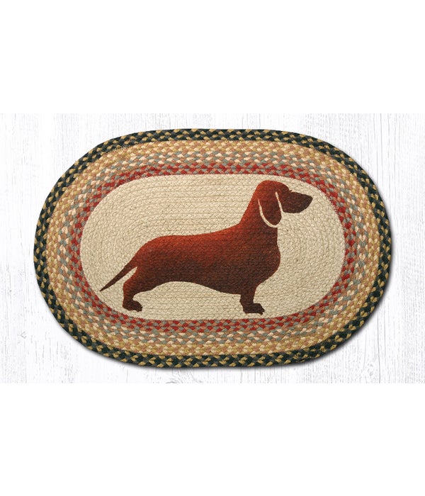 OP-57 Dachshund Oval Patch 20 x 30 x 0.17 in.