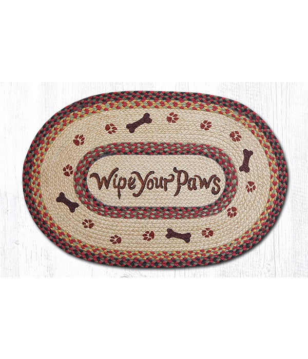 OP-81 Wipe Your Paws Oval Patch 20 x 30 x 0.17 in.