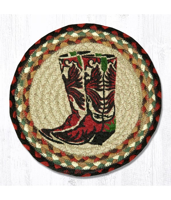 MSPR-19 Boots Printed Round Trivet 10 x 10 x 0.17 in.