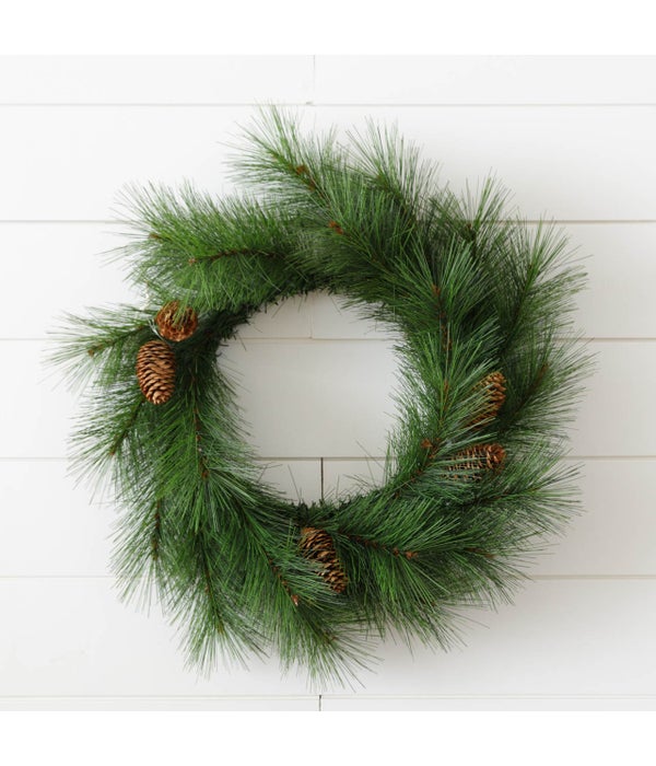 Wreath - Pine Branches With Cones