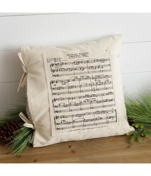Pillow With Slip - Silent Night - 18 in. H x 18 in. W