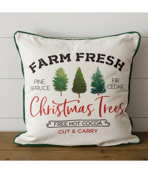 Two-Sided Pillow - Farm Fresh Christmas Trees