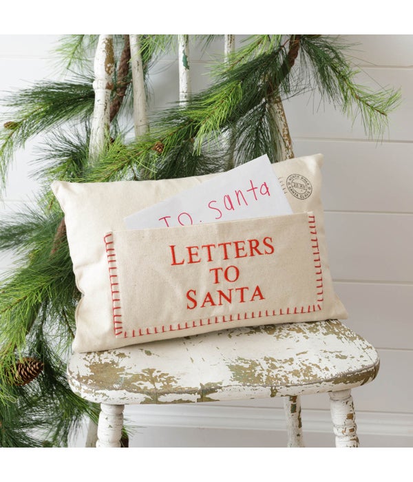 Pocket Pillow - Letters To Santa