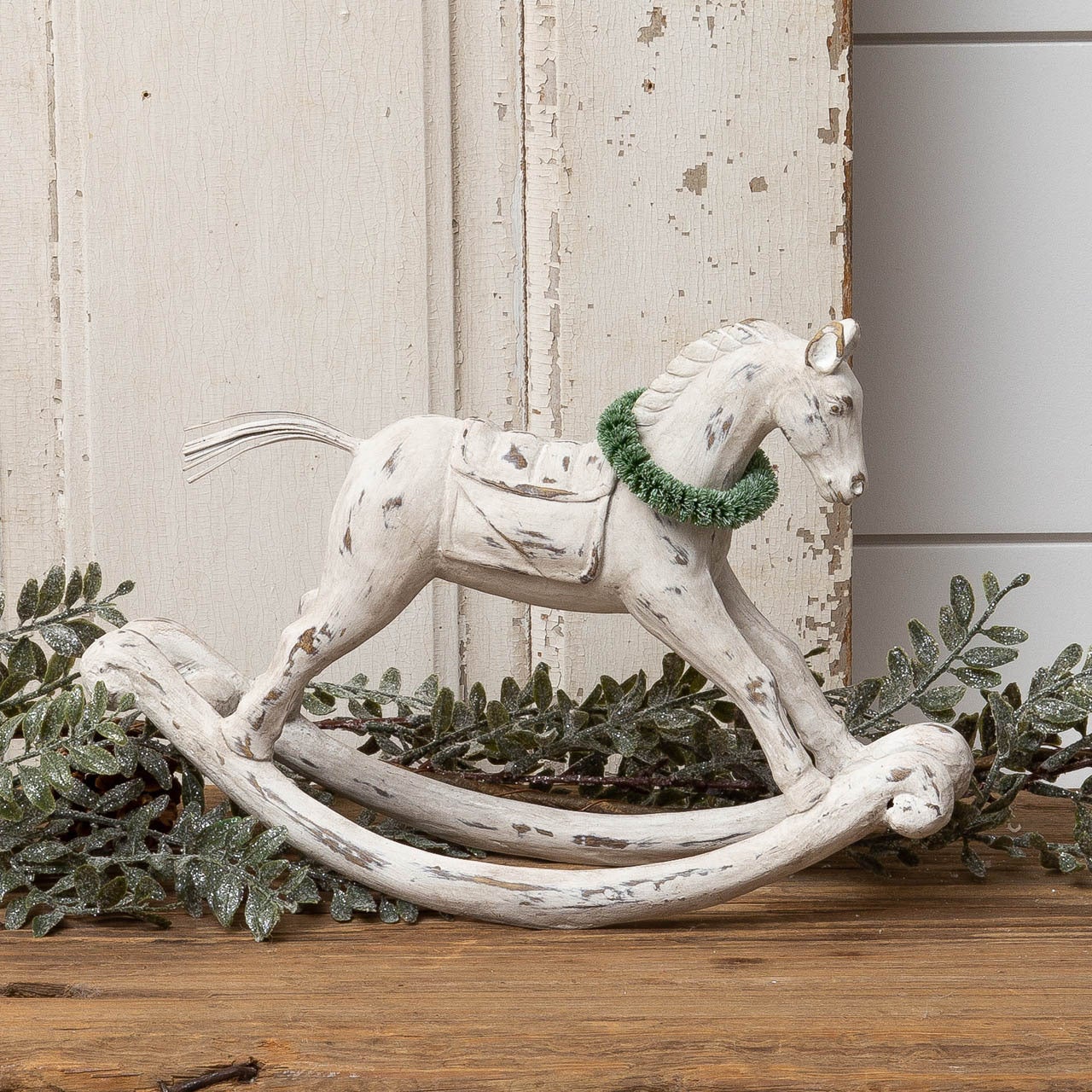 White store rocking horse