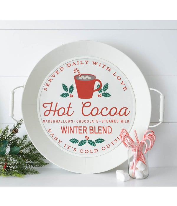 Embossed Tray - Hot Cocoa Winter Blend