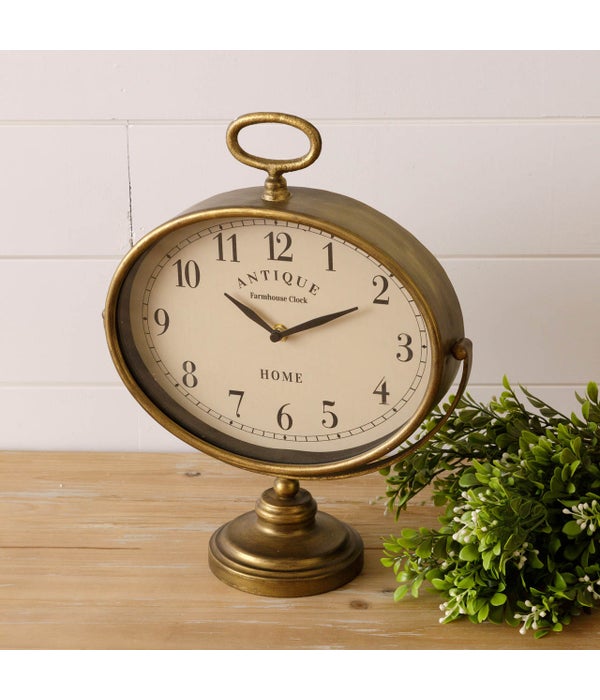 Oval Table Clock