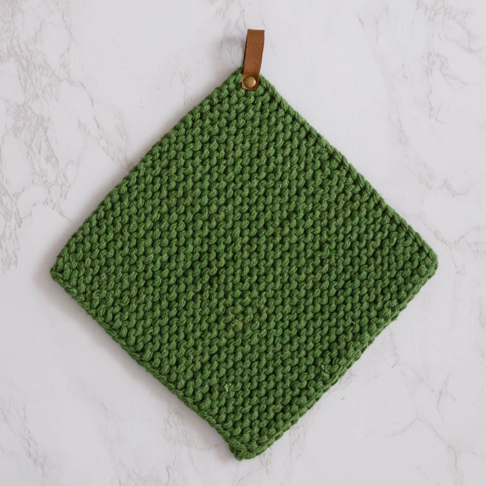 Square Cotton Knit Pot Holder By Creative Co-op – Bella Vita Gifts &  Interiors