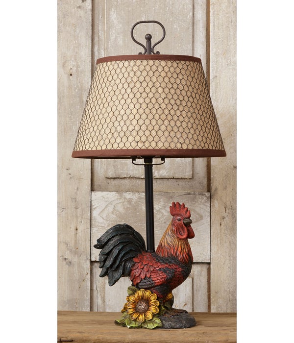 Electric Light - Rooster Table Lamp - 24 in. H x 8 in. W