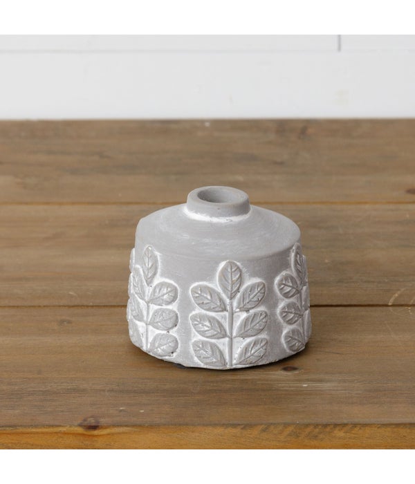 Bud Vase - Embellished Cement