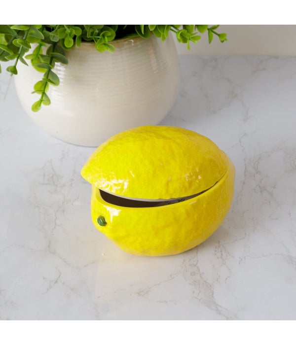 Decorative Lemon Dish With Lid