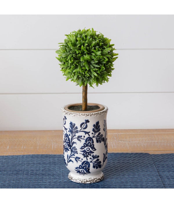 Mini Blue Floral Vase