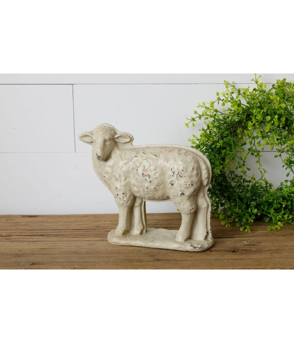 Sheep Mold, Head Turned - 8 in. H x 9 in. W x 2.5 in. D
