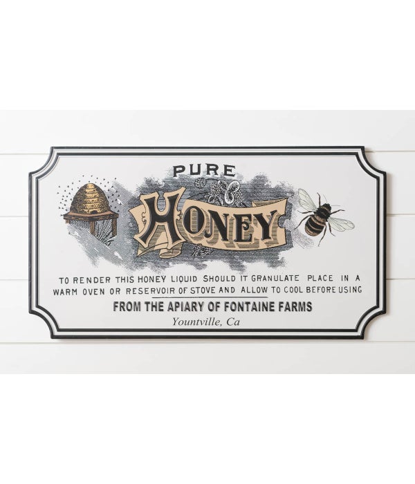 Sign - Pure Honey