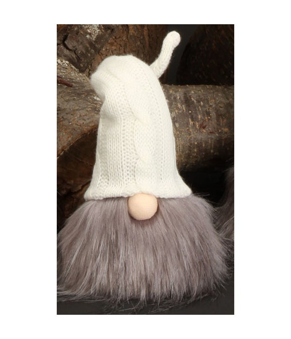 Med Plush Santa Gnome w/Cream Hat