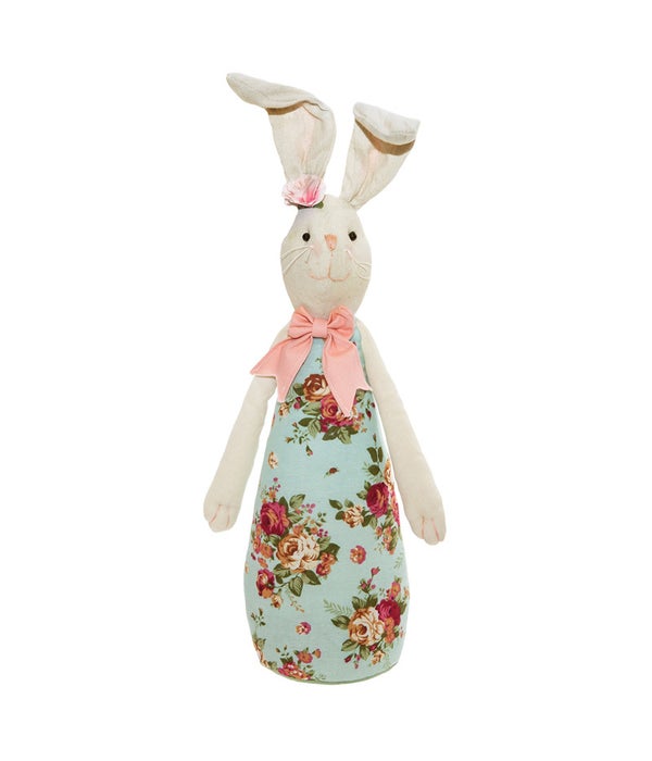 Fabric Standing Rabbit with Long Body - 18.9 H .in