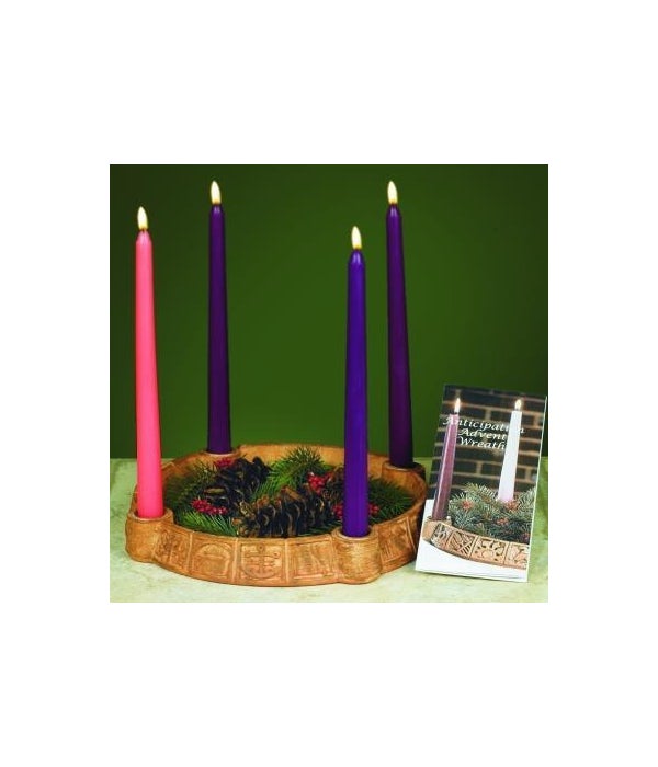 ANTICIPATION ADVENT WREATH W/ CANDLES