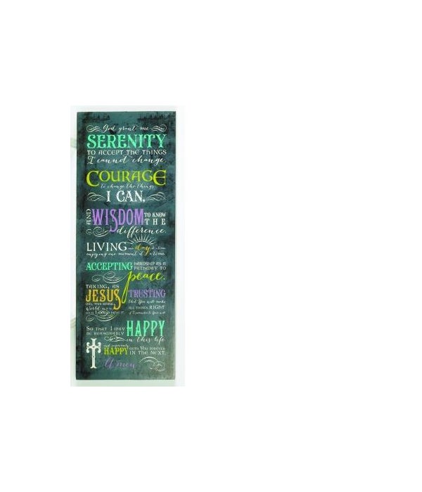7 1/2x20 SERENITY WALL PLAQUE W/HANGER BOXED -