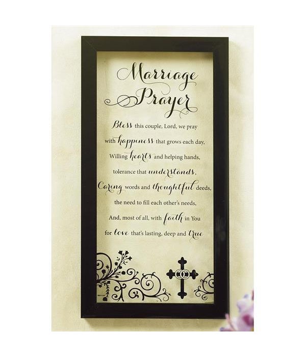 MARRIAGE PRAYER WALL PLAQUE BOXED
