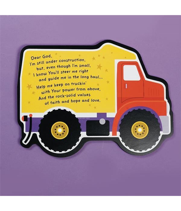 UNDER CONSTRUCTION TRUCK WALL PLAQUE INDIVIDUALLY BAG -