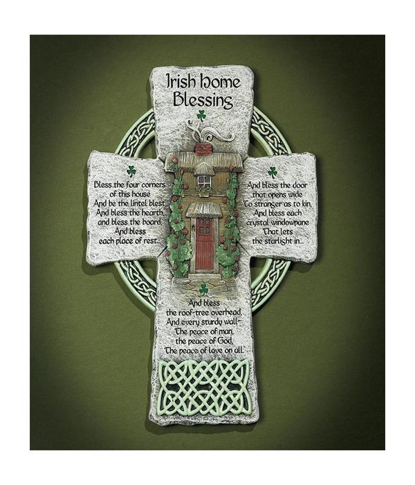 Irish Blessing Ceramic Wall Art – Celtic Crystal Design Jewelry