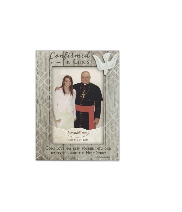 CONFIRMATION WOOD FRAME W/ EASEL BOXED
