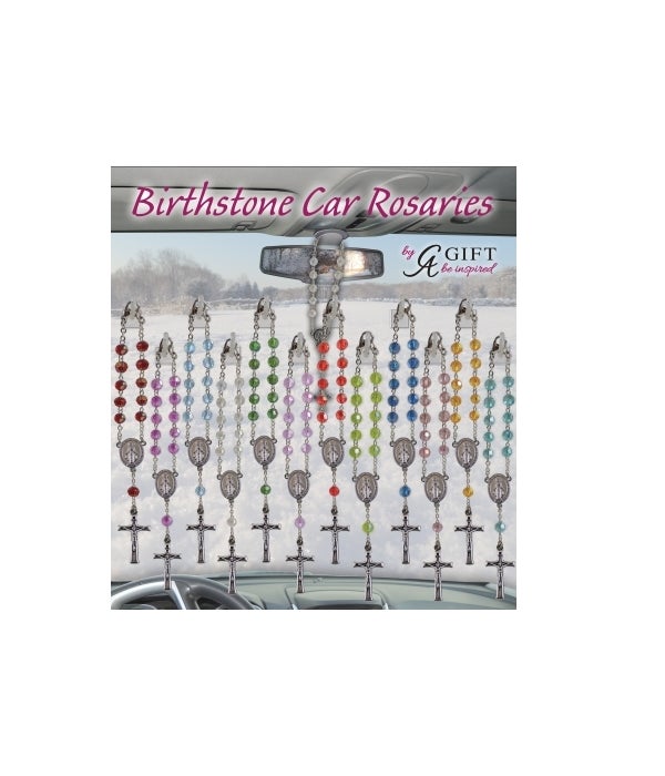 36 PC BS CAR ROSARY UNIT W/ DISPLAY; 3 EA OF 12 STYLES