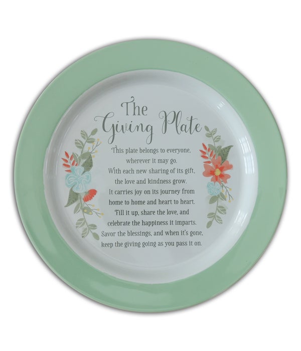 10 in. THE GIVING PLATE BOXED CERAMIC -
