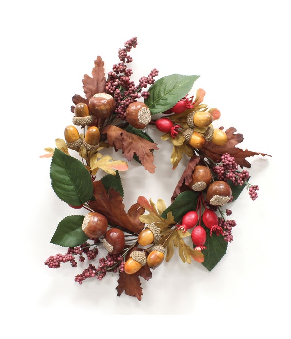 Autumn Chestnut Rosehip Candle Ring
