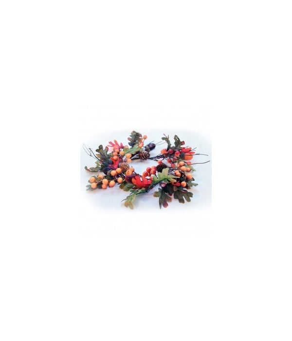 Berry, Acorn & Pinecone Candle Ring