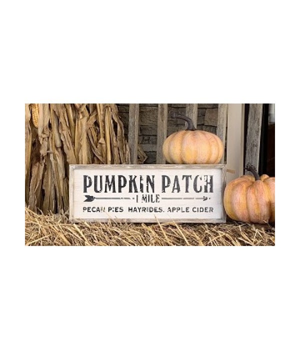 Pumpkin Patch Wood Sign - 6 in. x 15.75 in.