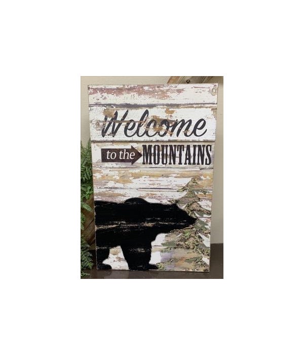 Welcome Mountain Sign -