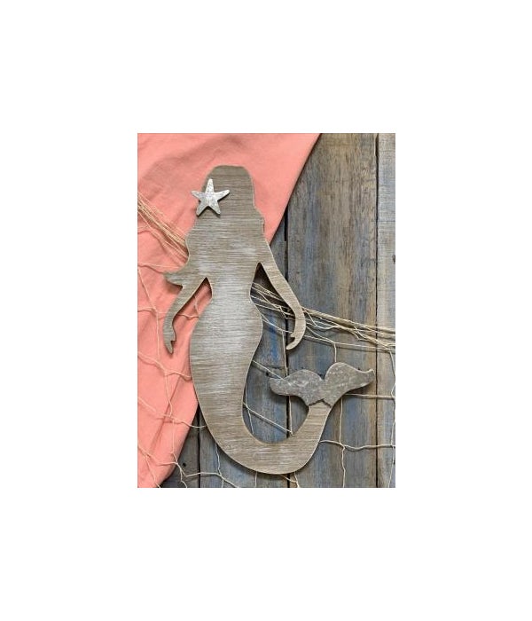 Dist Wood Mermaid Hanger
