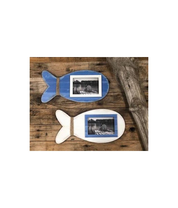 Fish Photo Frames (set of 2) 7 in. x 14.5 in.