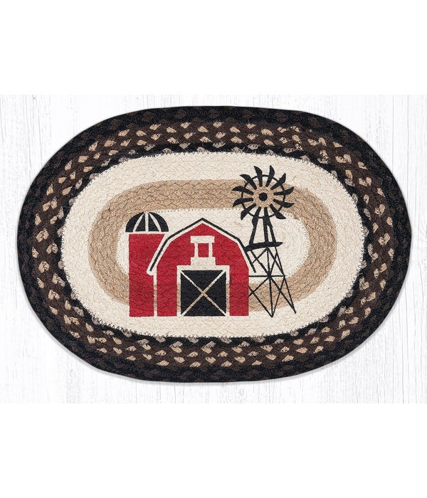 PM-OP-313 Windmill Oval Placemat 13 in.x19 in.x0.17 in.