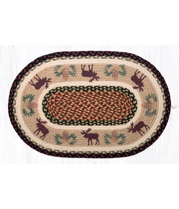 OP-19 Moose/Pinecone 2 Oval Patch 20 x 30 x 0.17 in.